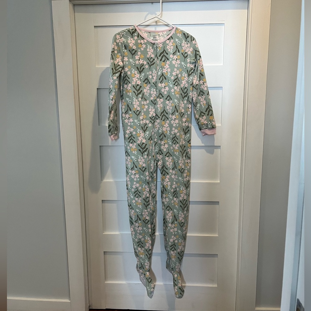 Girls Carters Pajamas with Feet Size 14/14A